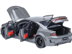 Dodge Charger Scat Pack Widebody Destroyer Gray 1/18 Model Car by Autoart