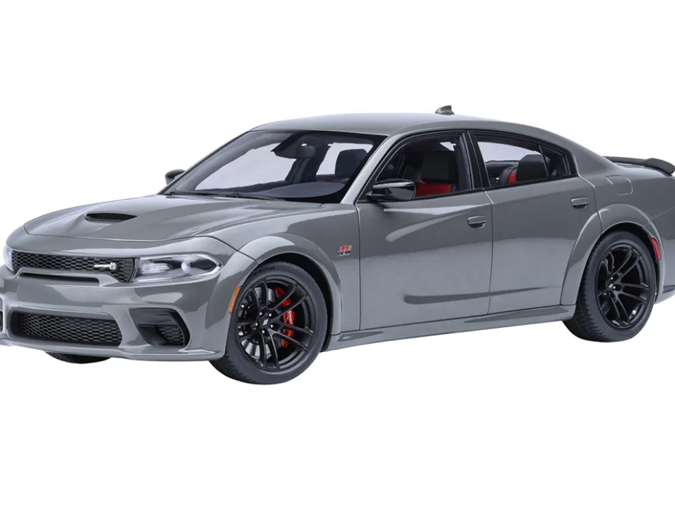 Dodge Charger Scat Pack Widebody Destroyer Gray 1/18 Model Car by Autoart