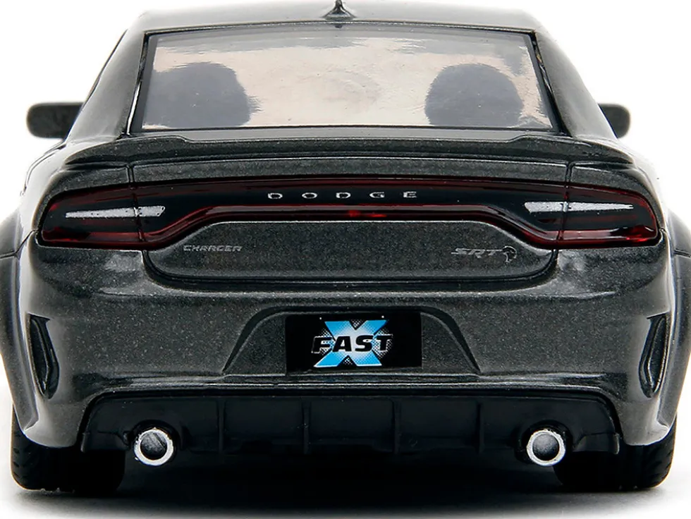 2021 Dodge Charger SRT Hellcat Gray Metallic Fast X 2023 Movie Fast & Furious Series 1/32 Diecast Model Car Jada 34473
