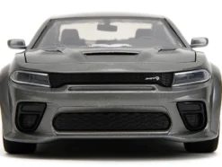 2021 Dodge Charger SRT Hellcat Gray Metallic Fast & Furious Series 1/24 Diecast Model Car Jada 34472