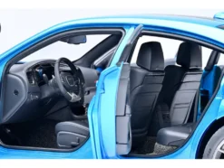 Dodge Charger SRT Hellcat Redeye B5 Blue Metallic with Carbon Stripes 1/18 Model Car by Autoart