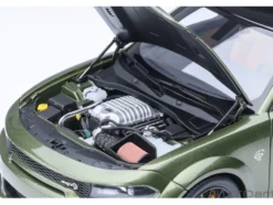 Dodge Charger SRT Hellcat Redeye F8 Green Metallic with Matt Black Top 1/18 Model Car by Autoart