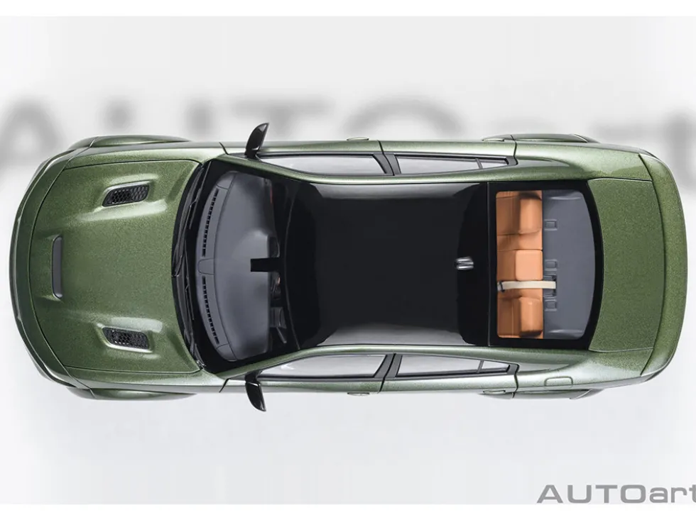 Dodge Charger SRT Hellcat Redeye F8 Green Metallic with Matt Black Top 1/18 Model Car by Autoart