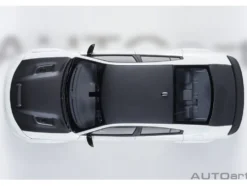 Dodge Charger SRT Hellcat Redeye Knuckle White with Matt Black Hood and Top 1/18 Model Car by Autoart