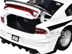 2021 Dodge Charger SRT Hellcat White with Graphics and Stormtrooper Figure 