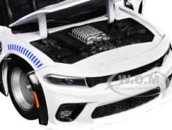 2021 Dodge Charger SRT Hellcat White with Graphics and Stormtrooper Figure 