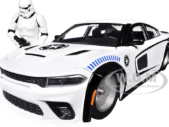 2021 Dodge Charger SRT Hellcat White with Graphics and Stormtrooper Figure 