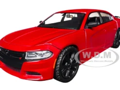 2023 Dodge Charger SXT Red Metallic "Timeless Legends" Series 1/24 Diecast Model Car by Motormax