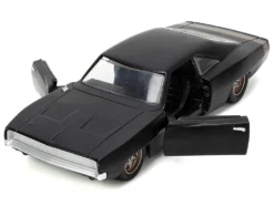 1968 Dodge Charger Widebody Matt Black with Bronze Tail Stripe