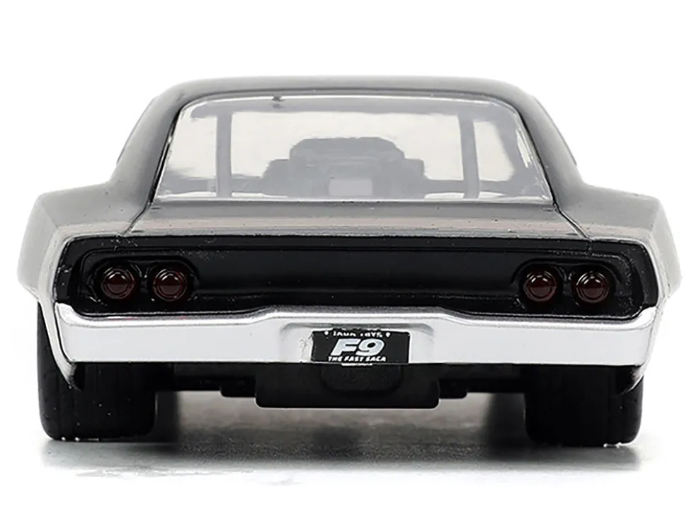 1968 Dodge Charger Widebody Matt Black with Bronze Tail Stripe "F9" (2021) Movie "Fast & Furious" Series 1/32 Diecast Model Car by Jada