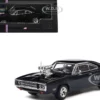 1970 Dodge Charger with Blown Engine Black 1/43 Diecast Model by IXO Models