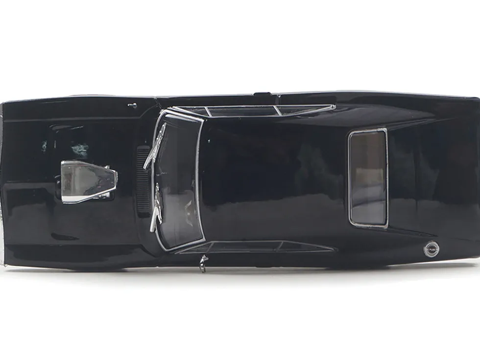 1970 Dodge Charger with Blown Engine Black 1/43 Diecast Model by IXO Models