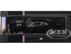 1970 Dodge Charger with Blown Engine Black 1/43 Diecast Model by IXO Models