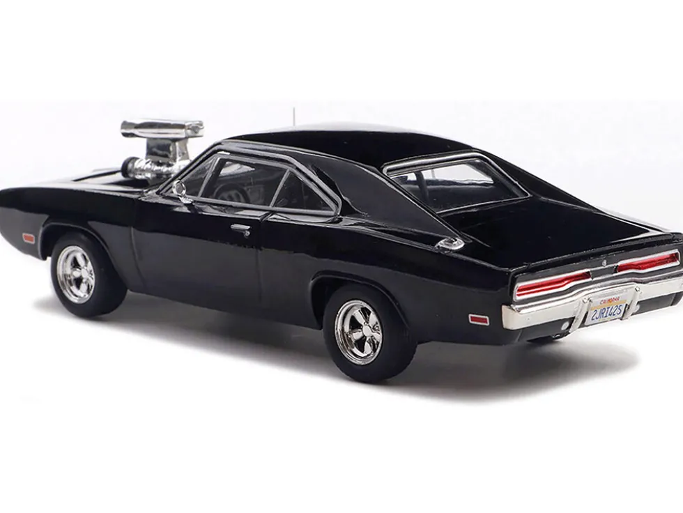 1970 Dodge Charger with Blown Engine Black 1/43 Diecast Model by IXO Models