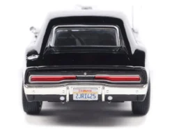 1970 Dodge Charger with Blown Engine Black 1/43 Diecast Model by IXO Models