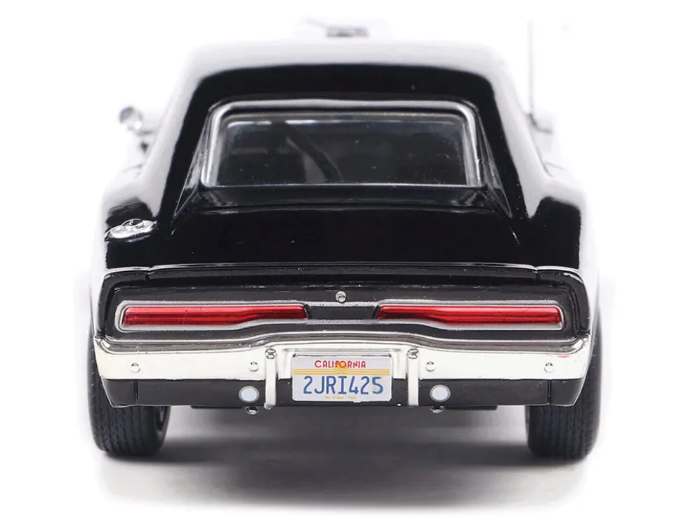 1970 Dodge Charger with Blown Engine Black 1/43 Diecast Model by IXO Models