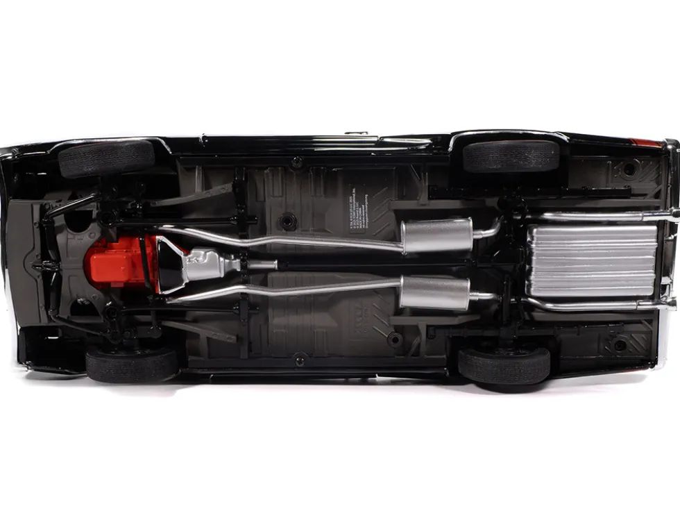 1969 Dodge Coronet Super Bee "Muscle Car & Corvette Nationals" (MCACN) Black with Red Interior "American Muscle" Series 1/18 Diecast Model Car by Auto World