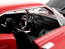 1969 Dodge Coronet Super Bee Red 1/24 Diecast Model Car Motormax 73315