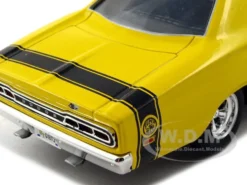1969 Dodge Coronet Super Bee Yellow 1/24 Diecast Car Model Motormax 73315