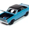 1969 Dodge Dart GTS 340 Blue with Black Top and Stripes "Goodyear Blue Streak" "Pop Culture" 2025 Release 1 1/64 Diecast Model Car by Johnny Lightning