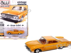 1961 Dodge Dart Phoenix Lowrider Mango Smoothie Metallic with Graphics and Orange Interior 