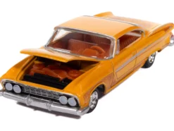 1961 Dodge Dart Phoenix Lowrider Mango Smoothie Metallic with Graphics and Orange Interior 