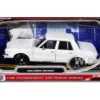 1986 Dodge Diplomat Police Car Unmarked White "Custom Builder's Kit" Series 1/24 Diecast Model Car by Motormax