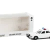1980 1989 Dodge Diplomat Police Unmarked White with Light Bar Hot Pursuit Hobby Exclusive Series 1/64 Diecast Model Car Greenlight GL43006L