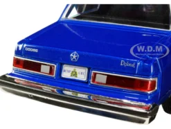 1986 Dodge Diplomat Royal Canadian Mounted Police Metallic Blue White 1/24 Diecast Model Car Motormax 76484