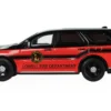 2019 Dodge Durango "Lowell, Arkansas Fire Department" Red and Black with Black Stripes "Fire & Rescue" Series #5 1/64 Diecast Model Car by Greenlight