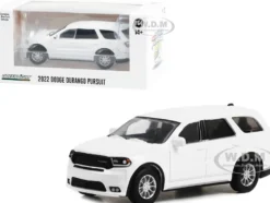 2022 Dodge Durango Pursuit Police Car White Hot Pursuit Hobby Exclusive Series 1/64 Diecast Model Car Greenlight GL43003L