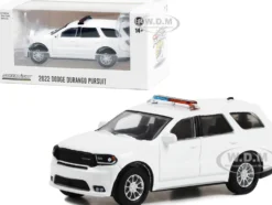 2022 Dodge Durango Pursuit Police Car White Light Bar Hot Pursuit Hobby Exclusive Series 1/64 Diecast Model Car Greenlight 43003