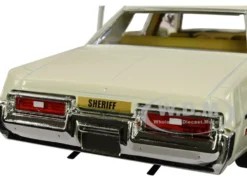 1975 Dodge Monaco Cream Hazzard County Sheriff 1/24 Diecast Model Car Greenlight 84094