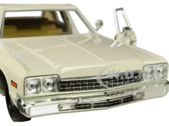 1975 Dodge Monaco Cream Hazzard County Sheriff 1/24 Diecast Model Car Greenlight 84094