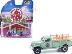 1946 Dodge Power Wagon Pickup Truck "Strawberry Farm" Green "Down on the Farm" Series 11 1/64 Diecast Model by Greenlight