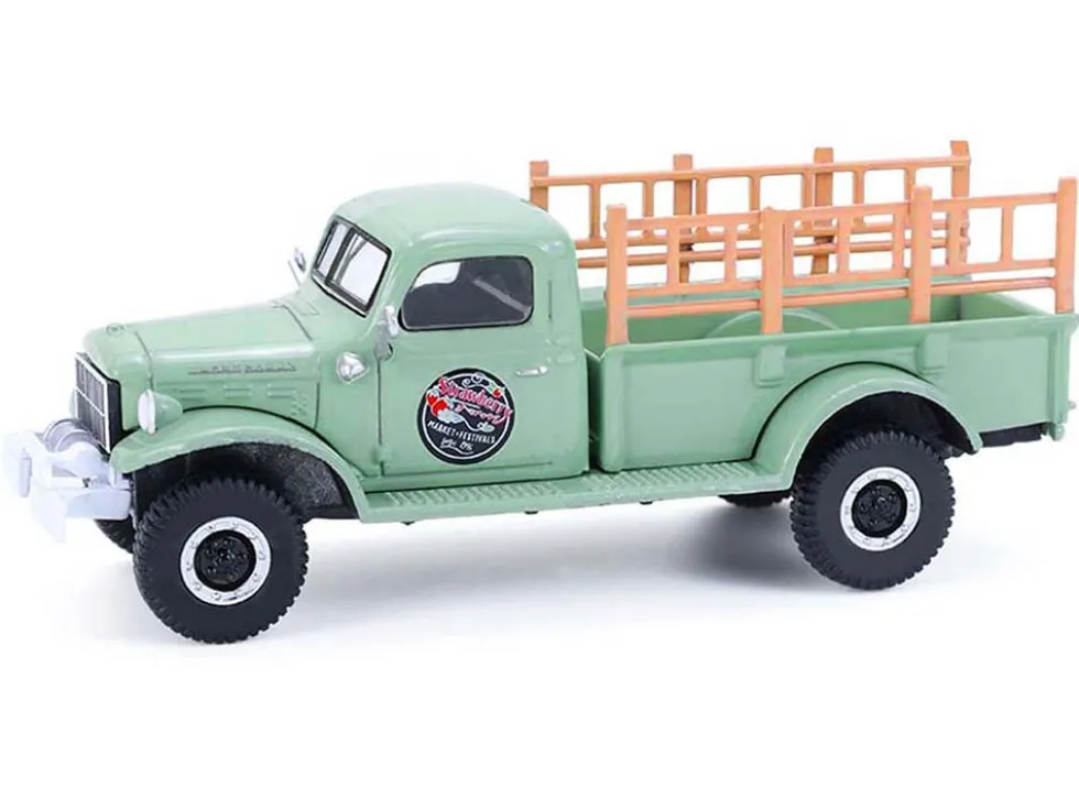 1946 Dodge Power Wagon Pickup Truck "Strawberry Farm" Green "Down on the Farm" Series 11 1/64 Diecast Model by Greenlight