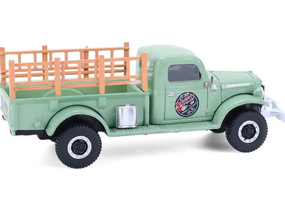 1946 Dodge Power Wagon Pickup Truck "Strawberry Farm" Green "Down on the Farm" Series 11 1/64 Diecast Model by Greenlight