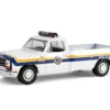 1990 Dodge Ram D250 Pickup Truck "Philadelphia, PA Police Department" White with Stripes and Utility Trailer "Hot Pursuit Hitch & Tow" Series 1 1/64 Diecast Model Cars by Greenlight