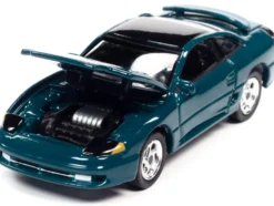 1993 Dodge Stealth R/T Peacock Green Black Top Modern Muscle Limited Edition 14478 pieces Worldwide 1/64 Diecast Model Car Auto World 64332-AWSP082 B