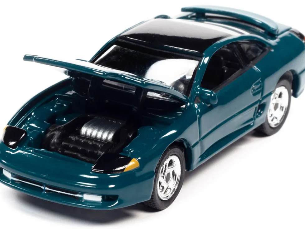 1993 Dodge Stealth R/T Peacock Green Black Top Modern Muscle Limited Edition 14478 pieces Worldwide 1/64 Diecast Model Car Auto World 64332-AWSP082 B