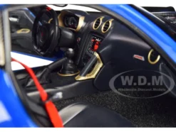 2017 Dodge Viper ACR Competition Blue Black Stripes 1/18 Model Car Autoart 71734