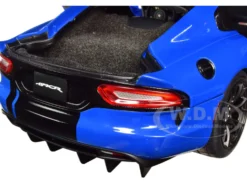 2017 Dodge Viper ACR Competition Blue Black Stripes 1/18 Model Car Autoart 71734