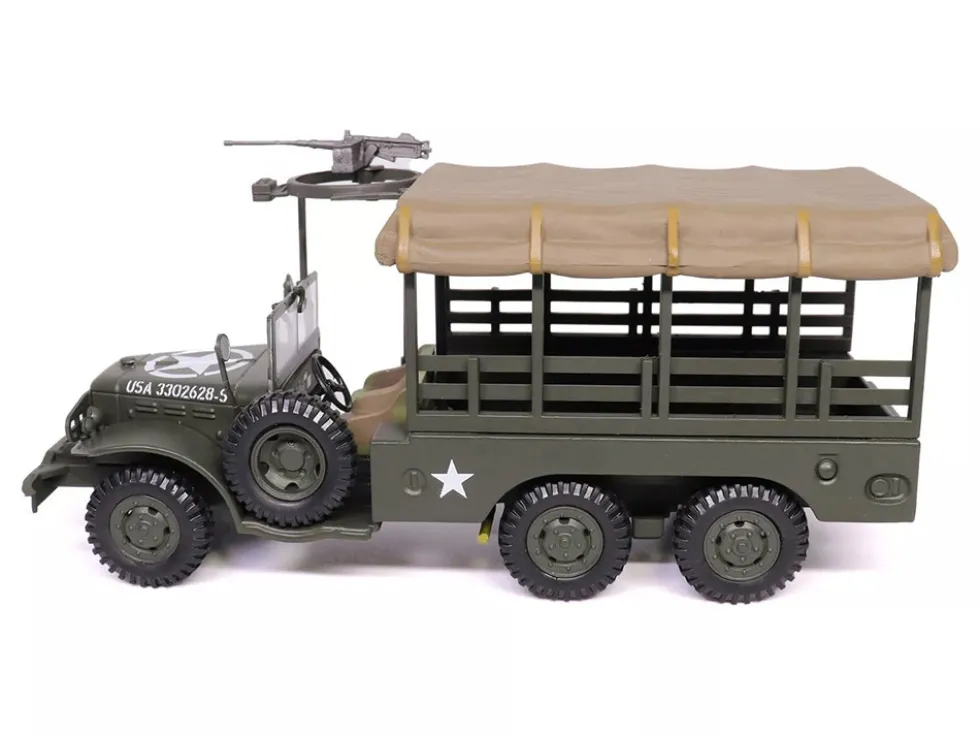 Dodge WC63 Weapons Carrier with Canvas Top Olive Drab "United States Army" 1/43 Diecast Model by Militaria Die Cast