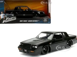Dom's Buick Grand National Black Fast Furious Movie 1/24 Diecast Model Car Jada 99539
