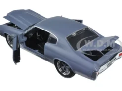 Dom's Chevrolet Chevelle SS Matt Gray "Fast & Furious" Movie 1/24 Diecast Model Car Jada 97835