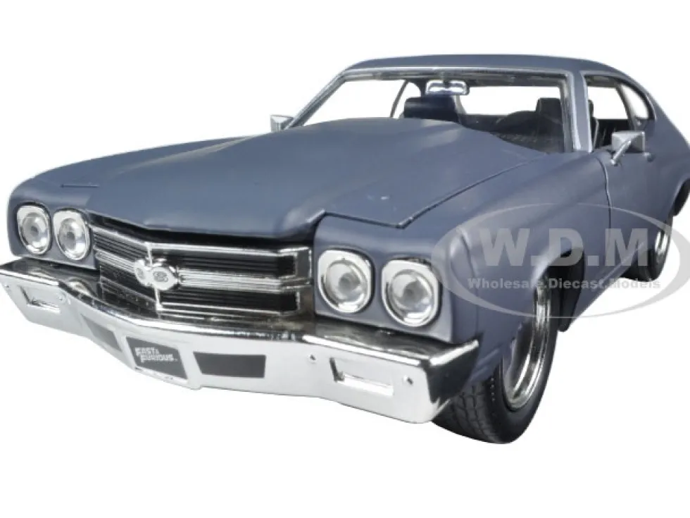 Dom's Chevrolet Chevelle SS Matt Gray "Fast & Furious" Movie 1/24 Diecast Model Car Jada 97835