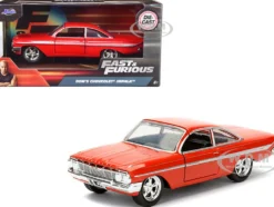 Dom's Chevrolet Impala Red Fast & Furious F8 "The Fate of the Furious" Movie 1/32 Diecast Model Car Jada 98304