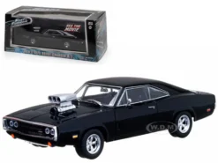 Dom's 1970 Dodge Charger Black "The Fast and The Furious" Movie (2001) 1/43 Diecast Car Model Greenlight 86201
