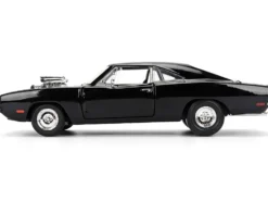 Dom's 1970 Dodge Charger R/T Black "F9" (2021) Movie "Fast & Furious" Series 1/24 Diecast Model Car by Jada