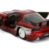 Dom's Mazda RX-7 Candy Red with Graphics "The Fast and the Furious" (2001) Movie "25 Years of Fast & Furious" Series 1/32 Diecast Model Car by Jada
